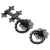 Black Antique Twisted Ring Gate Latch 254mm 1249