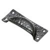 Black Antique Drawer Pull 80mm 1549