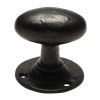 Black Antique Oval Mortice Door Knobs 1550