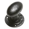 Black Antique Oval Rim Door Knobs 1550R