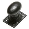 Black Antique Oval Rim Door Knobs 1551R