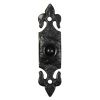 Black Antique Fleur De Lys Bell Push 1761
