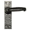 Black Antique Lever Latch Door Handles 152x38mm 2440