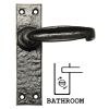 Black Antique Bathroom Door Handles 152x38 2440