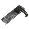 Black Antique Lever Latch Door Handles 164x47mm 2454