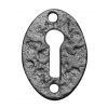 Black Antique Oval Escutcheon 44x32mm 3011
