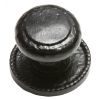 Black Antique Beaded Centre Door Knob 82mm 3066