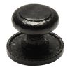 Black Antique Beaded Centre Door Knob 82mm 3066