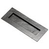 Smooth Black Iron Letter Plate 267x114mm 1911