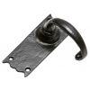 Black Iron Lever Latch Door Handles 2519