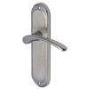 Ambassador Curved Lever Dual Finish Chrome Latch Door Handles