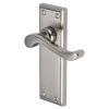 Edwardian Scroll Lever Dual Finish Nickel Latch Door Handles