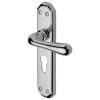 Charlbury Contoured Lever Polished Chrome 48mm Euro Door Handles