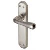 Charlbury Contoured Lever Satin Nickel Latch Door Handles