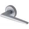 Sorrento Swift Satin Chrome Lever on Rose Handles