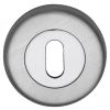 Dual Finish Chrome Round Key Hole Escutcheon 53mm