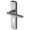Lena Dual Finish Chrome Straight Lever 48mm Euro Door Handles