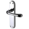 Donna Polished Chrome Shaped Lever Latch Door Handles