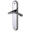 Tosca Polished Chrome Curved Lever Latch Door Handles