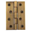 Antique Brass Door Butt Hinges 102x67mm (4x2.5/8in) in Prs