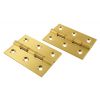 Satin Brass Butt Hinges 3x2in In Pairs