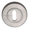 Satin Nickel Slotted Open Escutcheon 53mm