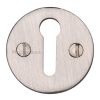 Satin Nickel Key Escutcheon 32mm