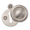 Satin Nickel Covered Escutcheon 33mm
