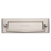 Heritage V830 Satin Nickel Postal Knocker Letter Plate 254x79mm