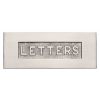 Heritage V845 Satin Nickel Embossed Letter Box 254x101mm