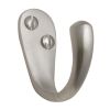 Heritage V1040 Satin Nickel Single Coat Hook 43mm