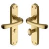 Heritage LUN5330 Satin Brass Luna Bathroom Door Handles