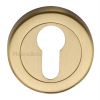 Heritage V4020 Satin Brass Euro Cylinder Escutcheon 53mm