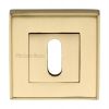 Heritage DEC7000 Satin Brass Square Key Escutcheon 54mm