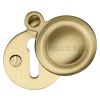 Heritage V1020 Satin Brass Covered Escutcheon