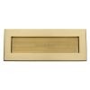 Heritage RR852 Satin Brass Reeded Letter Plate 254x101mm