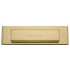 Heritage V842 Satin Brass Gravity Flap Letterbox 280x80mm