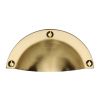 Heritage C1700 Satin Brass Hooded Drawer Pull 97mm