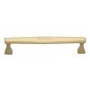 Heritage C0334 Satin Brass Art Deco Cabinet Handle 203mm
