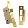 York 3 Lever Mortice Sashlock 2.5in (65mm) Satin Brass