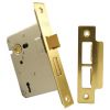 York 3 Lever Mortice Sashlock 3in (78mm) Satin Brass