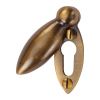 Heritage V1022 Antique Brass Covered Oval Escutcheon