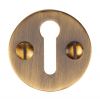 Heritage V1010 Antique Brass Circular Escutcheon 32mm