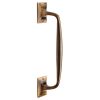 Heritage V1150 Antique Brass Cranked Pull Handle 310mm