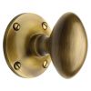 Heritage MAY960 Antique Brass Mayfair Oval Mortice Knobs