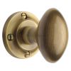 Heritage V960 Antique Brass Suffolk Oval Mortice Knobs