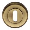 Heritage V5000 Antique Brass Key Escutcheon 50mm