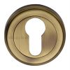 Heritage V5020 Antique Brass Euro Escutcheon 50mm