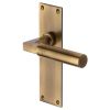 Heritage BAU7310 Antique Brass Bauhaus Latch Handles