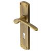 Heritage DIP7800 Antique Brass Diplomat Lock Handles